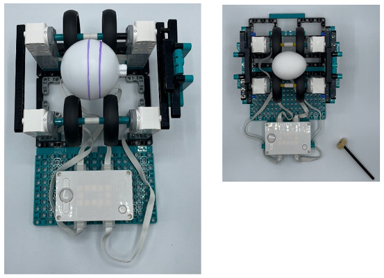 Figure 8.1 – Top view of the decorator you will build in this chapter with both egg and ornament examples
