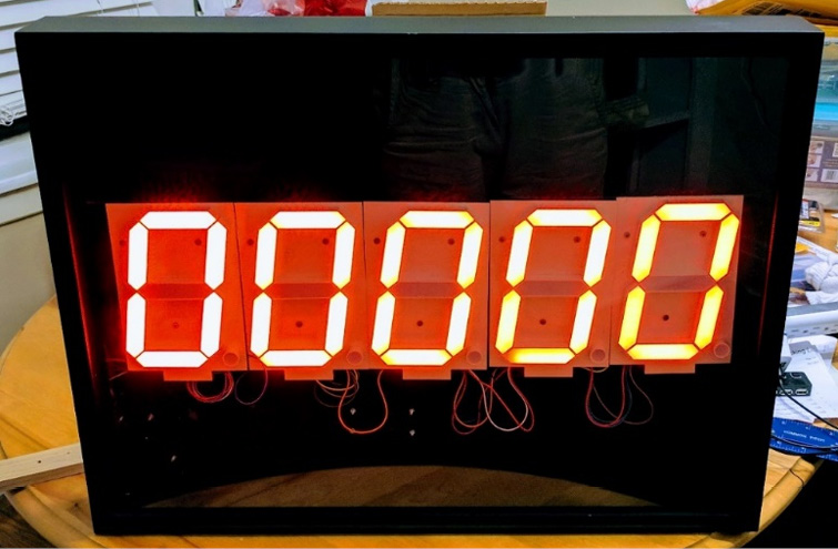 Figure 6.1 – Giant seven-segment display
