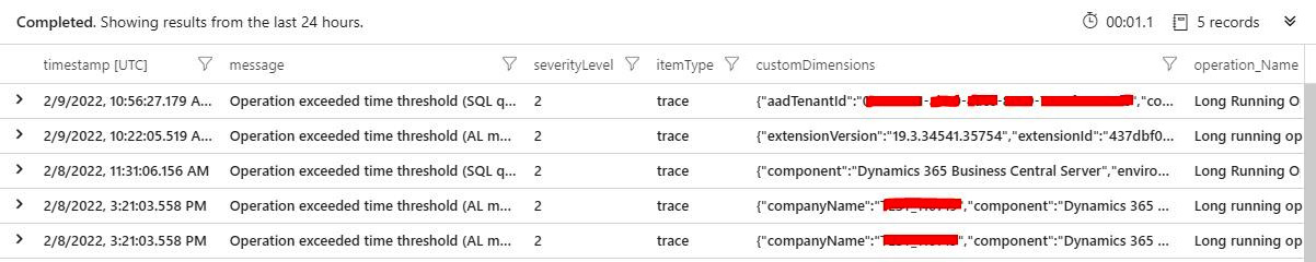 Figure 4.1 – Telemetry sample
