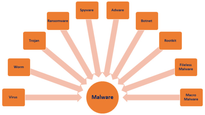 Figure 1.1 – Types of malware