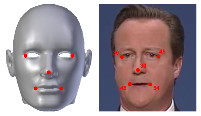 Face landmarks calculated with Face Mesh as default (adapted from