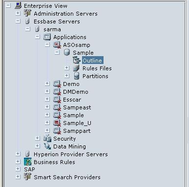 Creating your first Essbase application