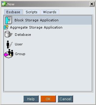 Creating your first Essbase application