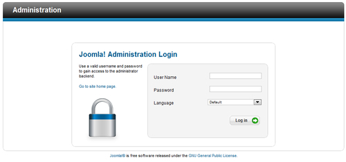 Time for action – log in to the backend