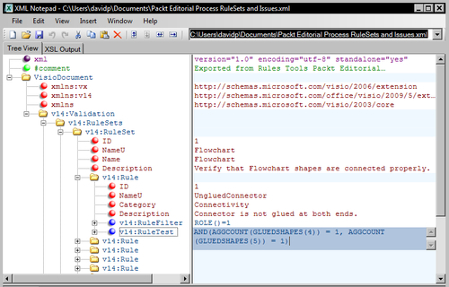 Exporting rule sets to XML