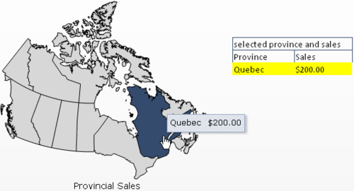 Using maps to select data of an area or country