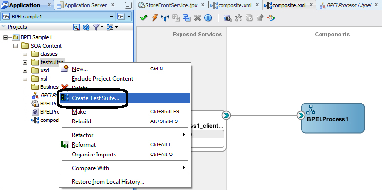 Creating a test suite