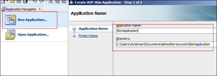 Time for action – creating an ADF skin using the skin editor IDE