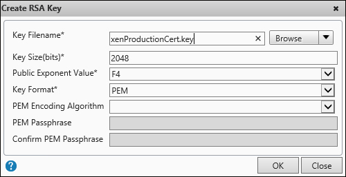 Creating a certificate request