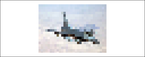 Creating a pixelated image focus