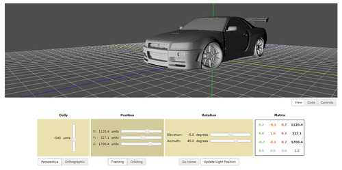 Time for action – orthographic and perspective projections