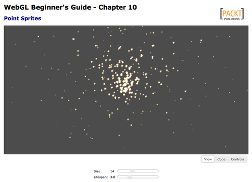 Time for action – using point sprites to create a fountain of sparks