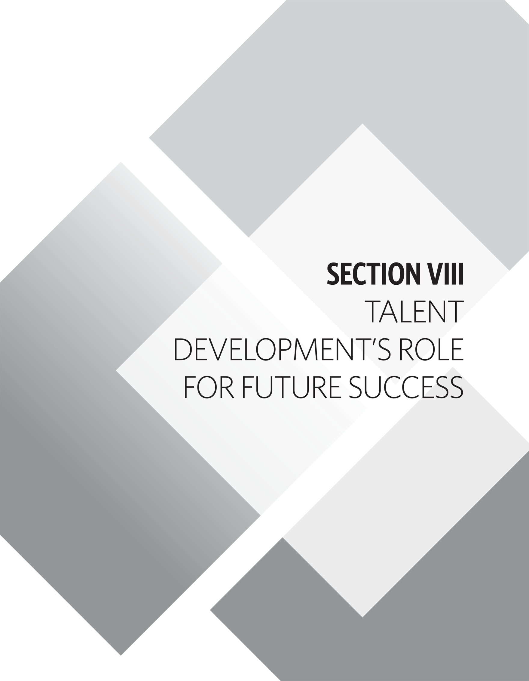 Section Viii Talent Developments Role For Future Success Atds