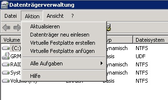 Verwalten von virtuellen Festplatten