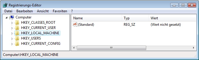 Der Registrierungseditor