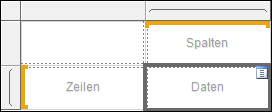 Eine leere Matrix in der Entwurfsansicht