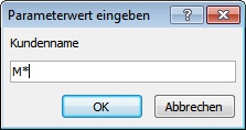 Automatische Parameterabfrage in Access