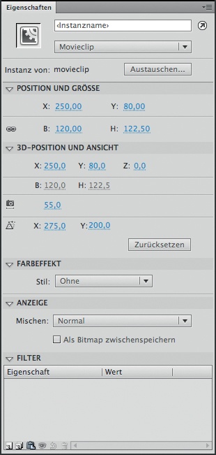 Instanzeigenschaften