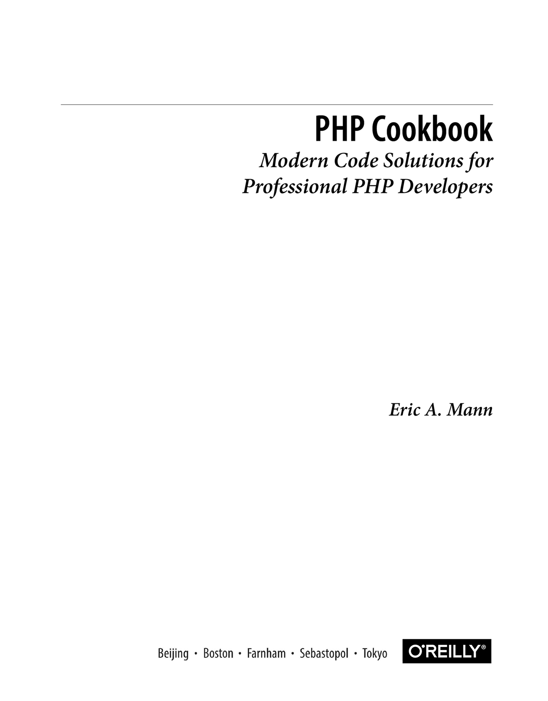 PHP Cookbook