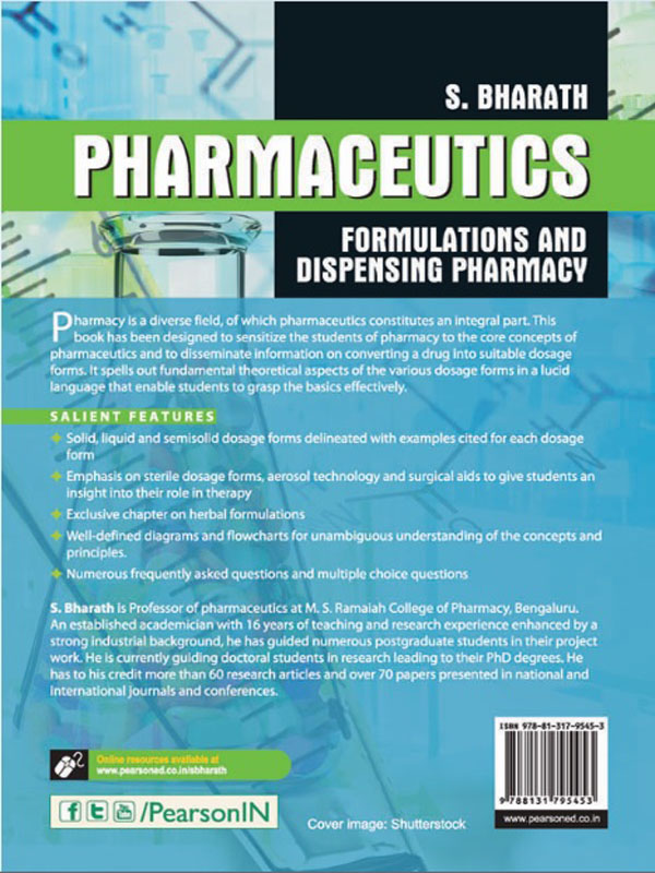 Pharmaceutics : Formulations and Dispensing Pharmacy