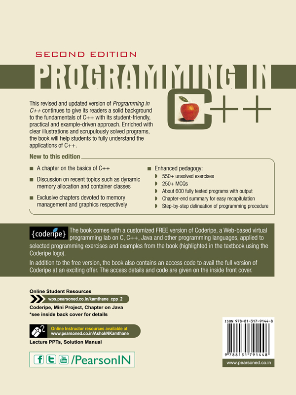 Back Cover - Programming In C++, 2nd Edition [Book]