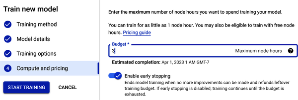 Train new model in Step 4