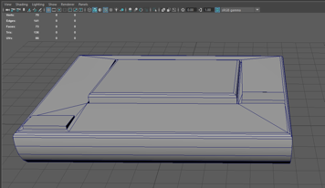 Fourth and final version: removed edges that didn’t contribute to the model’s shape. Triangle count: 136.