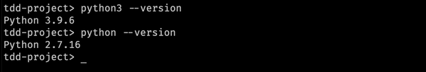 Verify that Python 3 is working on a shell