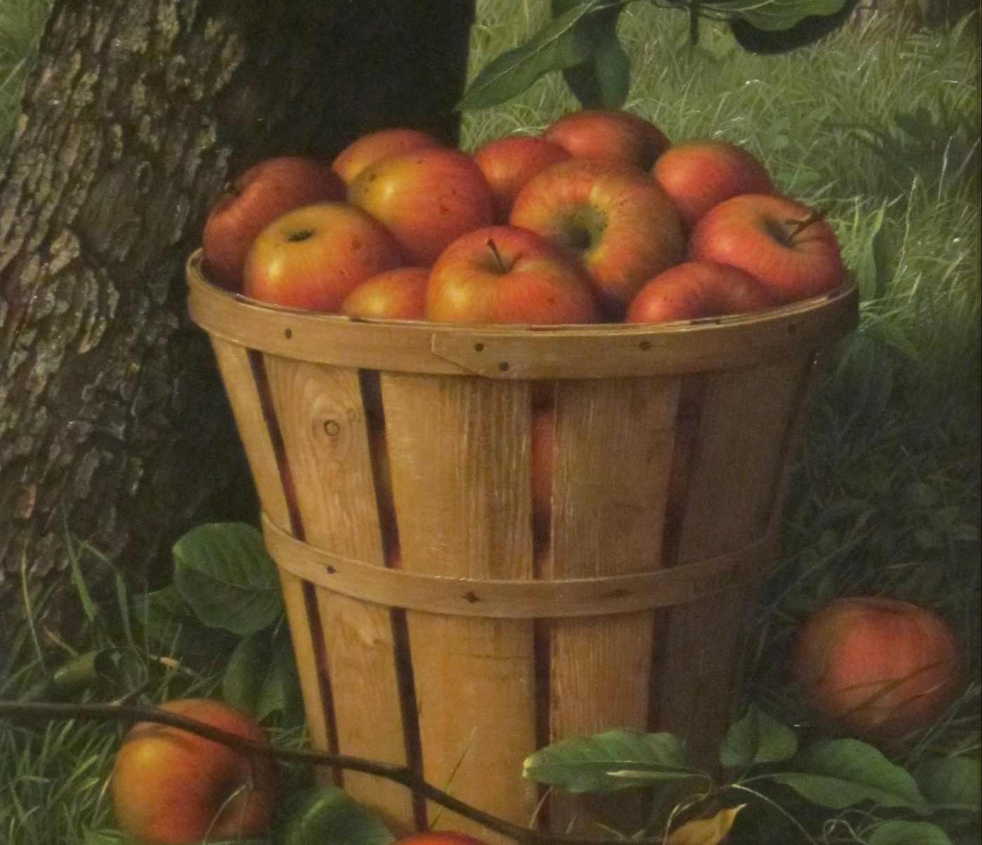 Basket of Apples, 1895, by Levi Wells Prentice.