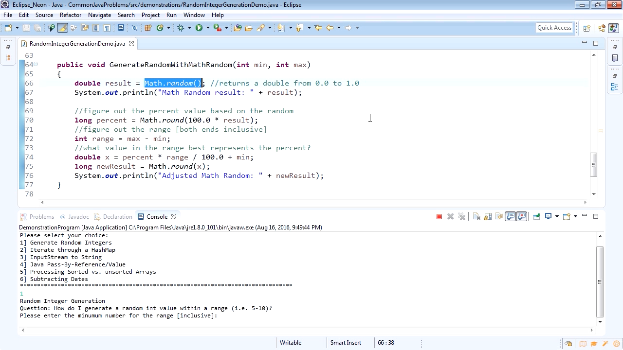 How Can I Generate Random Integers In A Specific Range With Java O Reilly