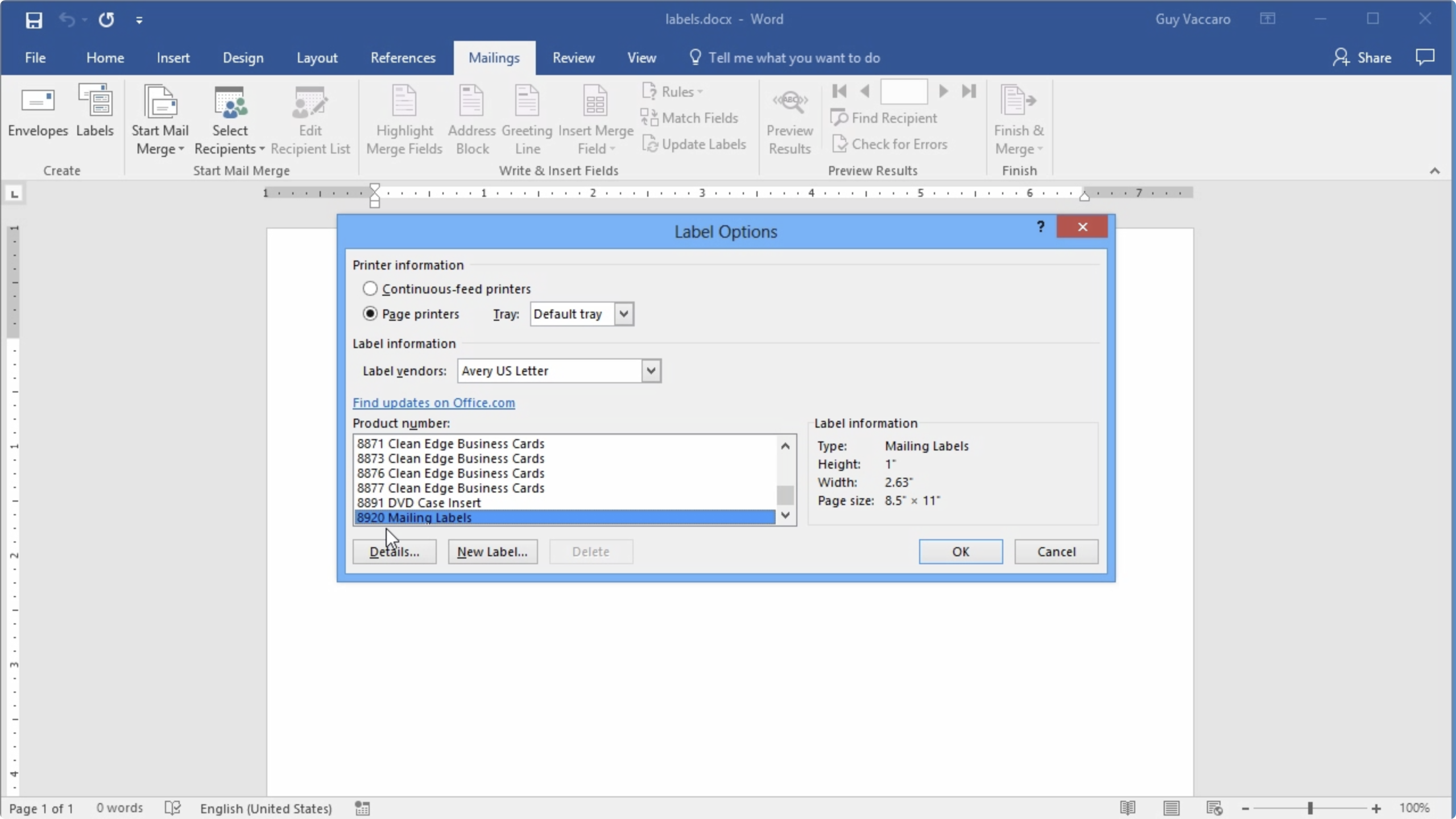 How To Print Address Labels In Word Using Contacts Deskdefol