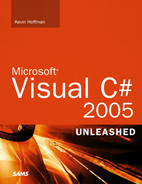 Chapter 1. Introduction to C# 2.0 - Microsoft® Visual C# 2005 Unleashed ...