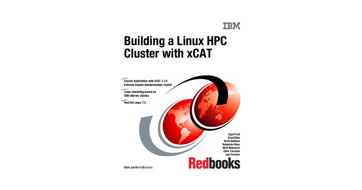 Building A Linux HPC Cluster With XCAT [Book]