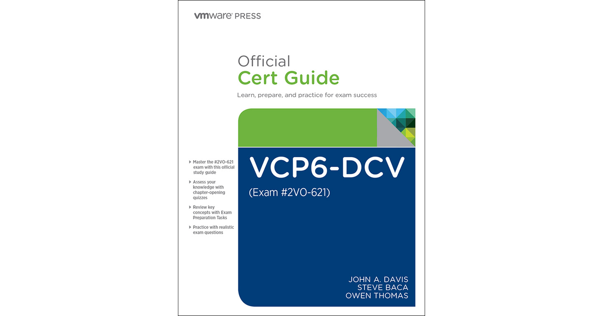 VCP6-DCV Official Cert Guide (Exam #2VO-621), 3rd Edition[Book]