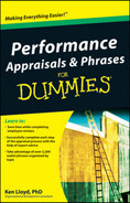 9. The Best Phrases for Quality and Quantity of Work - Performance Appraisals & Phrases For Dummies® [Book]
