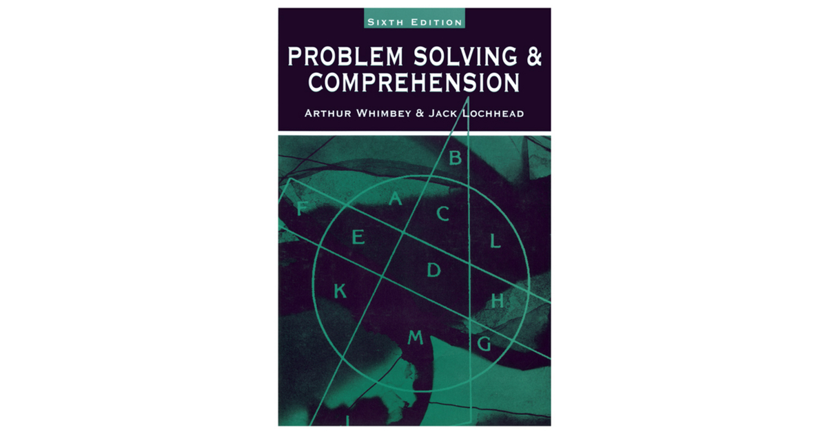 problem solving and comprehension arthur whimbey pdf