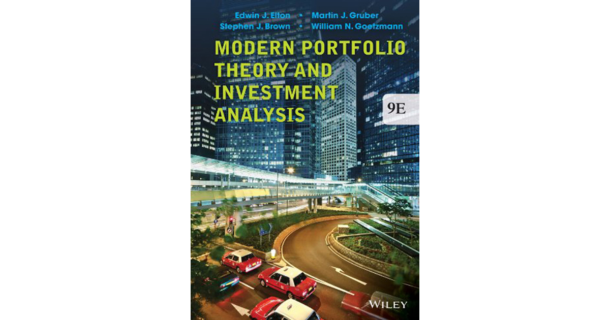 Modern Portfolio Theory And Investment Analysis, 9th Edition[Book]