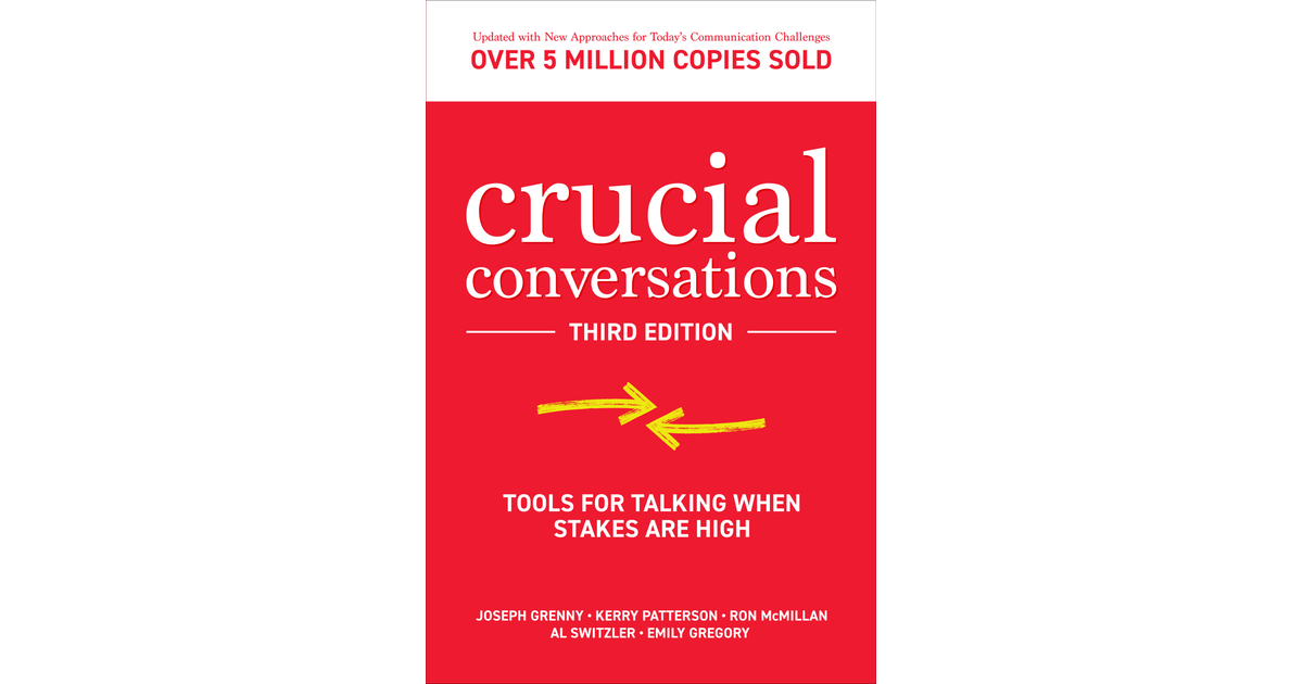 Crucial Conversations: Tools for Talking When Stakes are High - Patterson,  Kerry; Grenny, Joseph; Mcmillan, Ron; Switzler, Al: 9780071401944 - AbeBooks