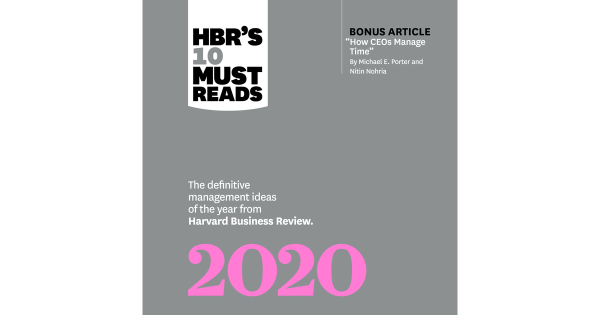 Hbrs 10 Must Reads 2020 Video