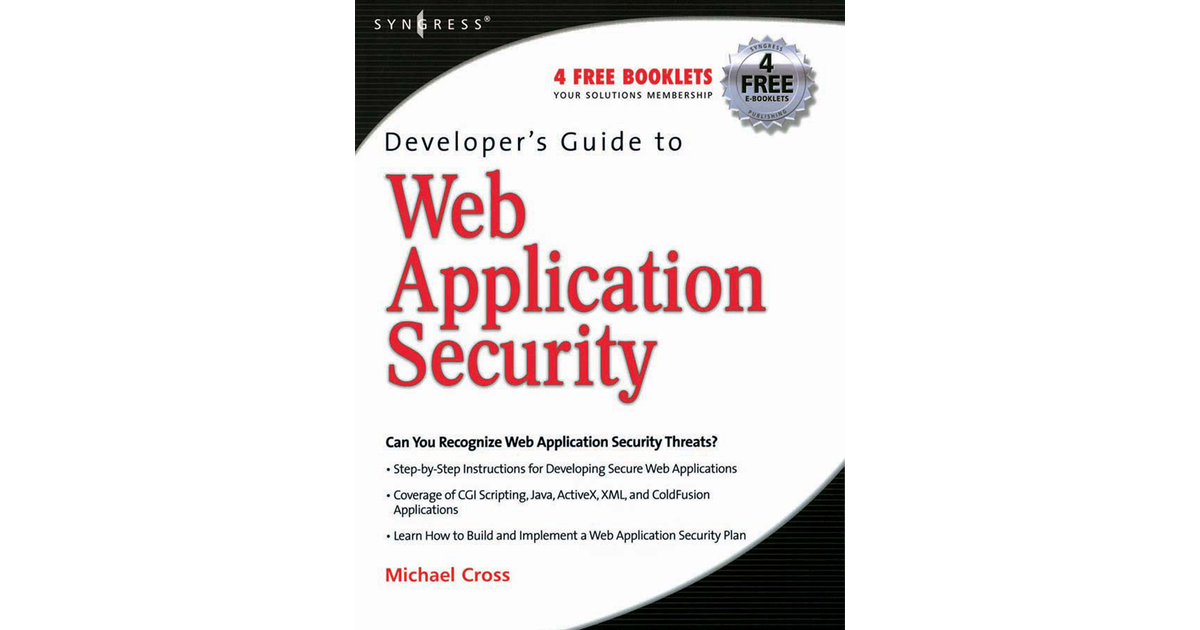 Developer's Guide To Web Application Security[Book]