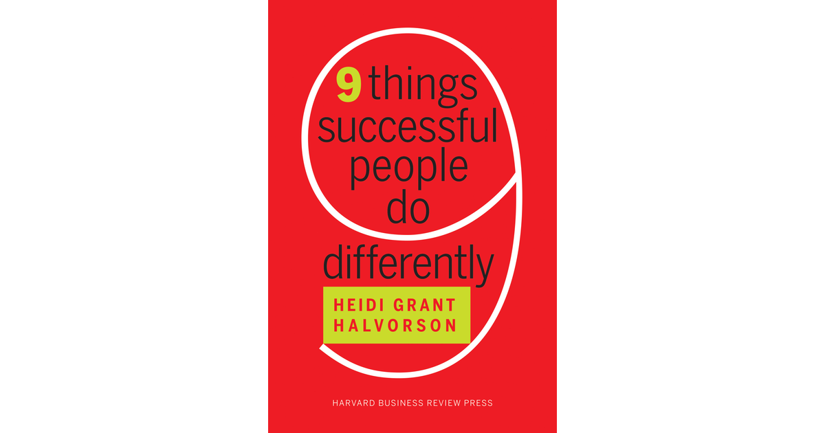 Nine Things Successful People Do Differently[Book]