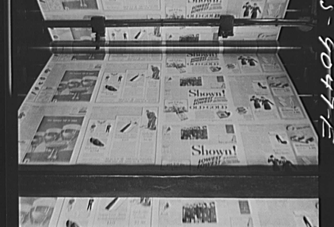 Pressroom of the New York Times newspaper.